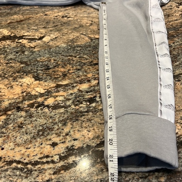 Adidas Women's Tiro Tape Crewneck Sweatshirt (Grey/White, Extra large - Picture 13 of 13